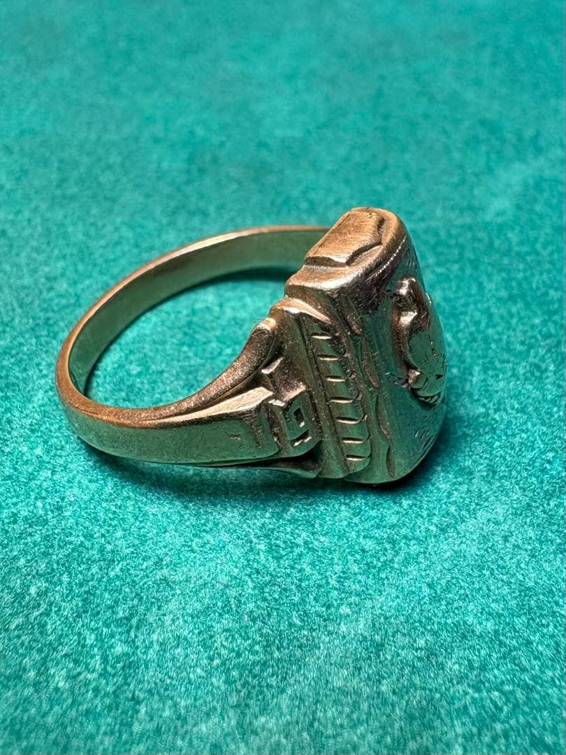 1952年 ヴィンテージ 10k 10金 カレッジリング Spies USA