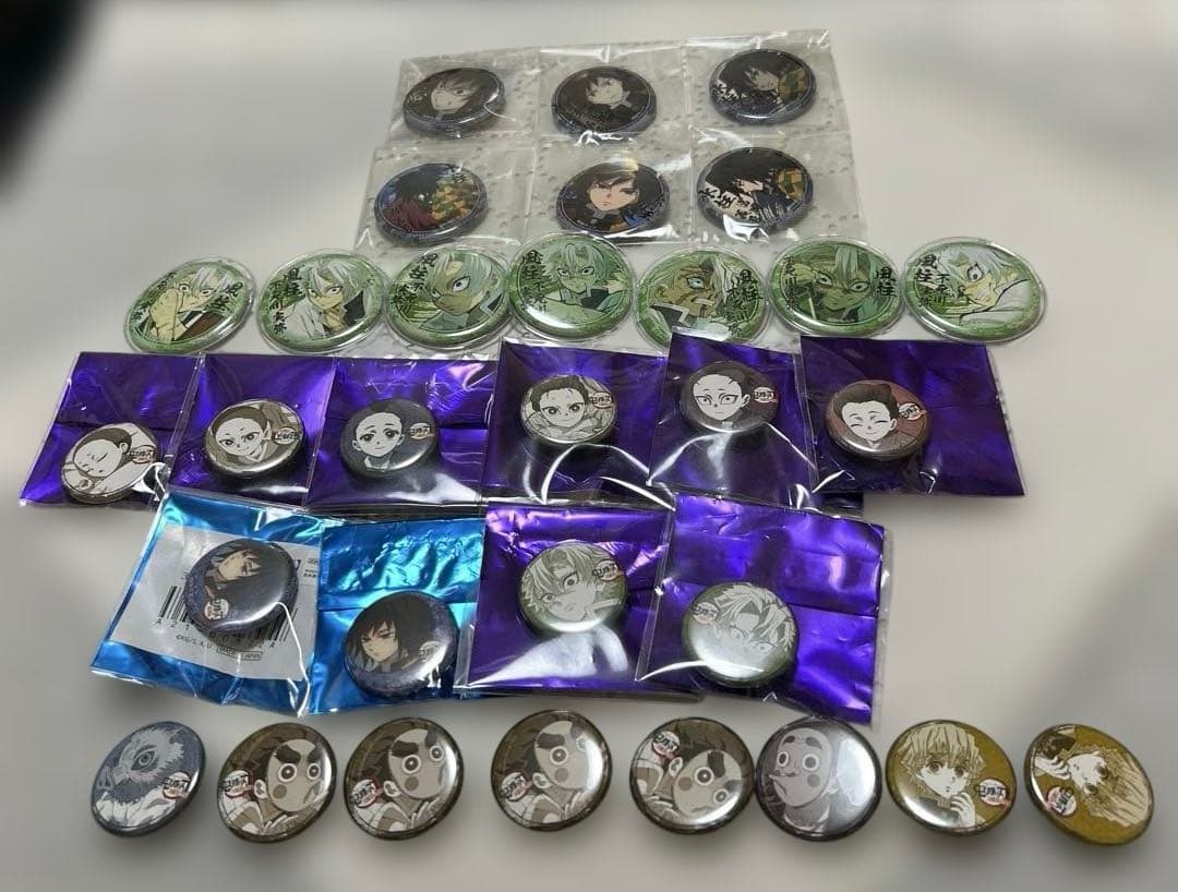 鬼滅の刃 くじ引き缶バッジ まとめ売り 冨岡義勇 不死川実弥 その他