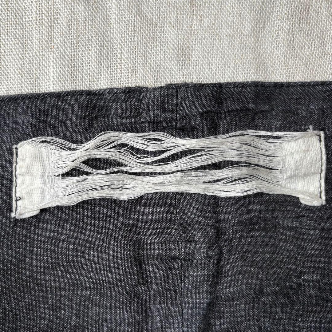 individual sentiments ブラック リネン サルエルパンツ