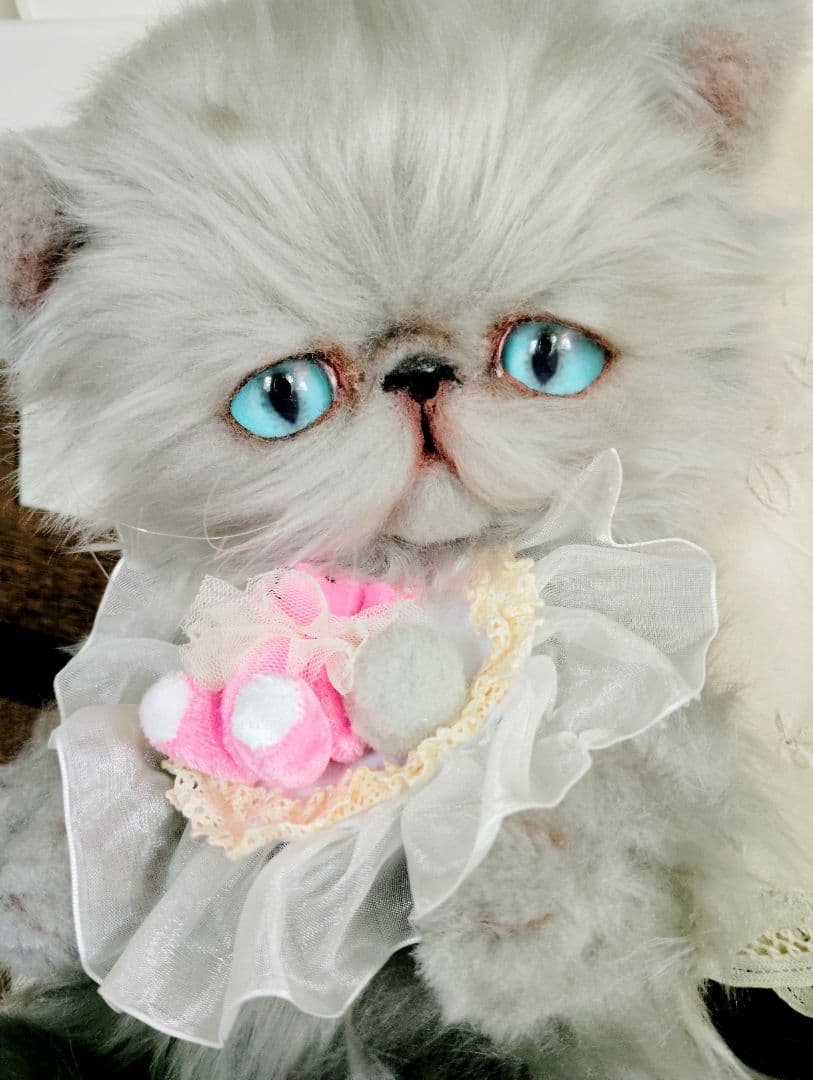 しろくまちゃん❤オーダー❤大きなポッケにゃん❤抱っこサイズ❤アートドール猫ちゃん