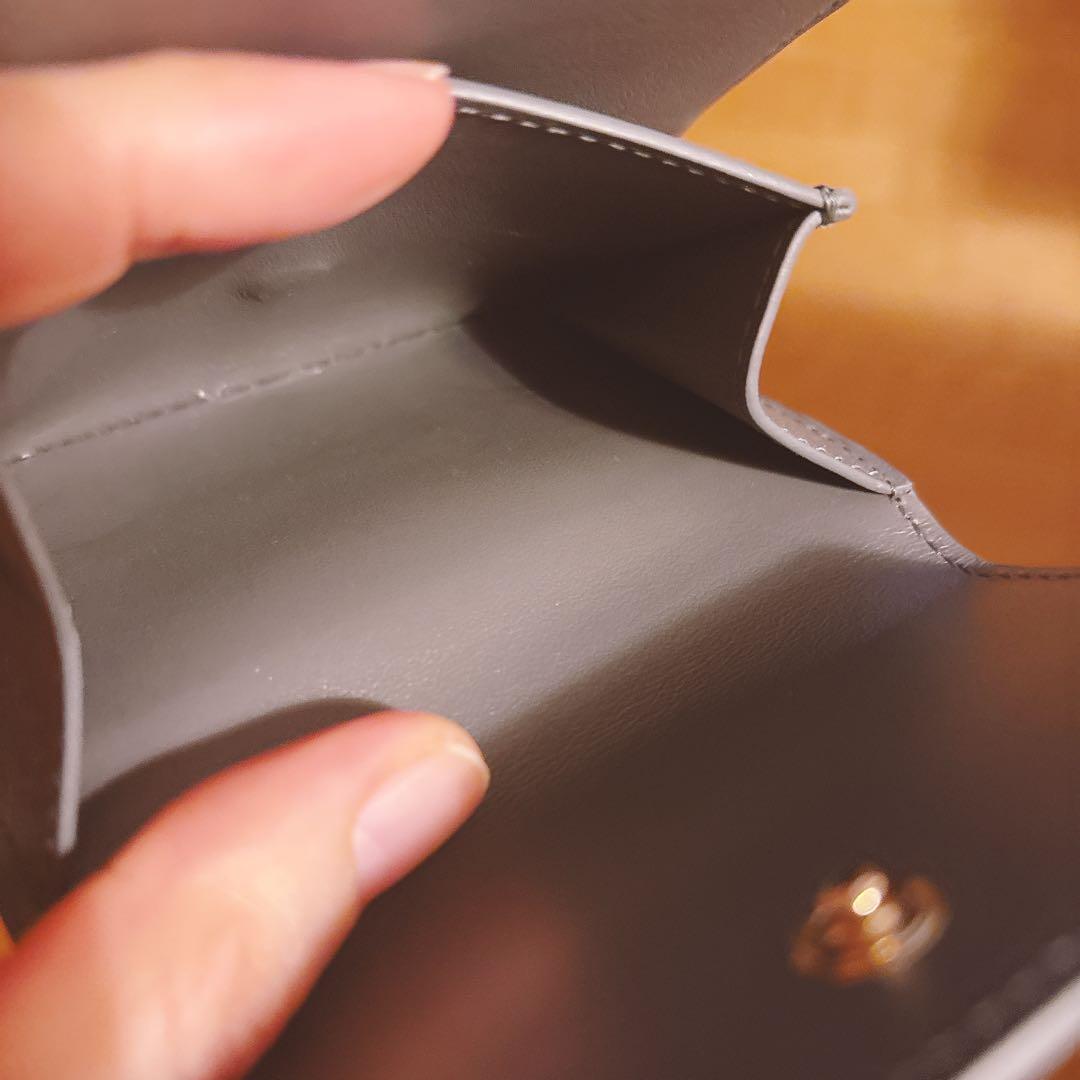 CELINE グレー/ピンク 二つ折り財布