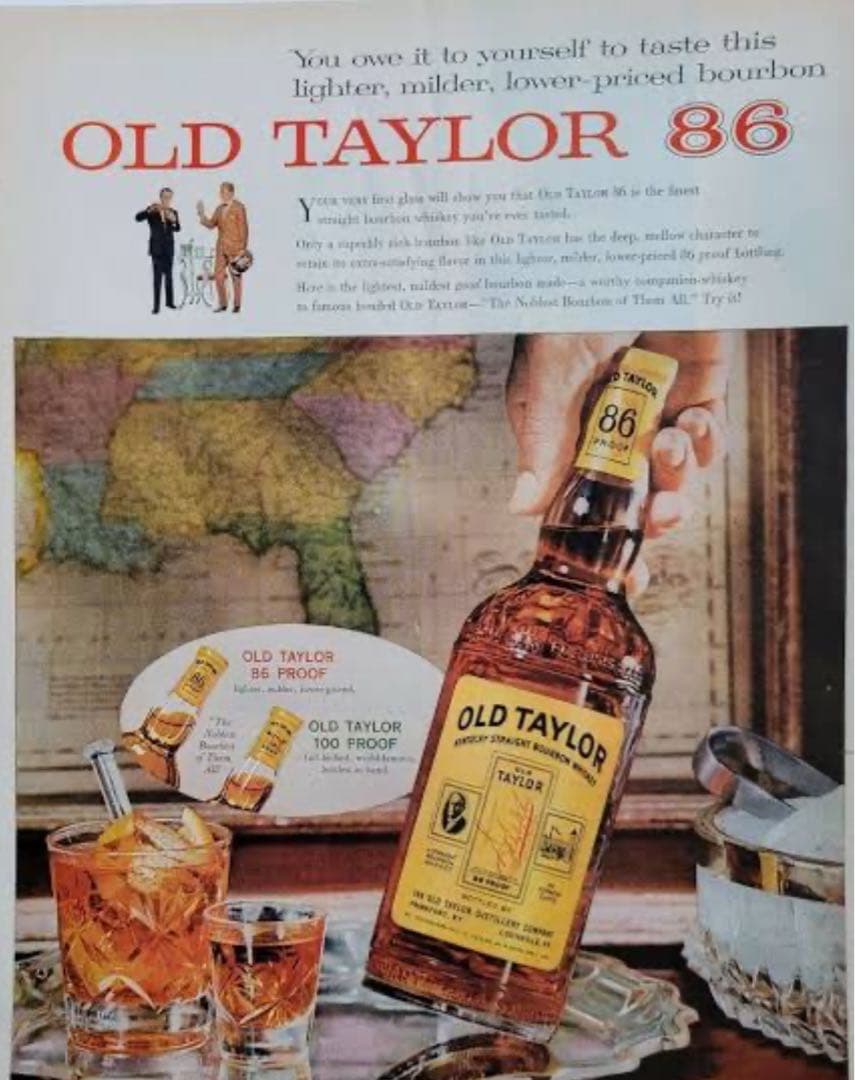 OLD TAYLOR 86 PROOF ストレートバーボンウイスキー