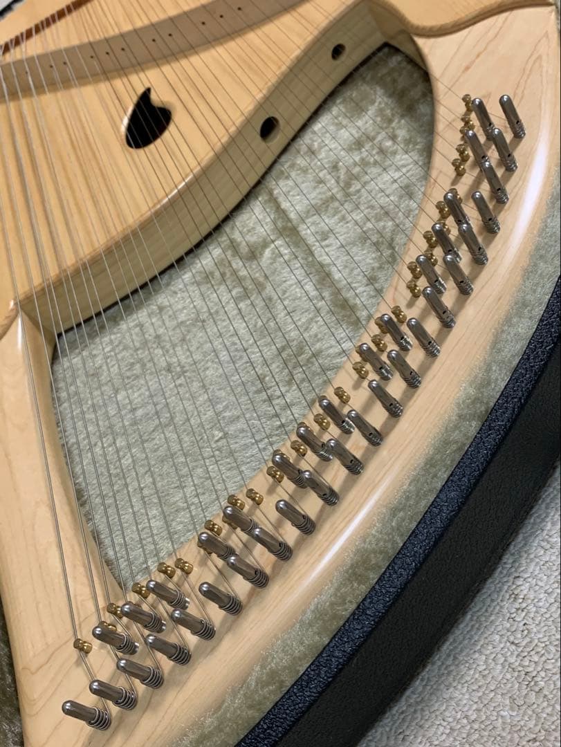 三創楽器 SANSO ライアーⅡ　(スプルース)　３７弦　塗装『つやあり』タイプ