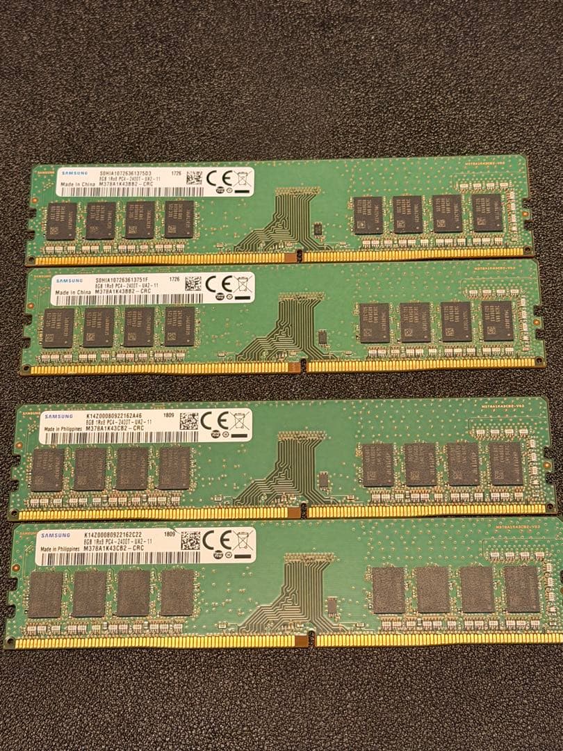 【パン】Samsung DDR4メモリ　18枚セット