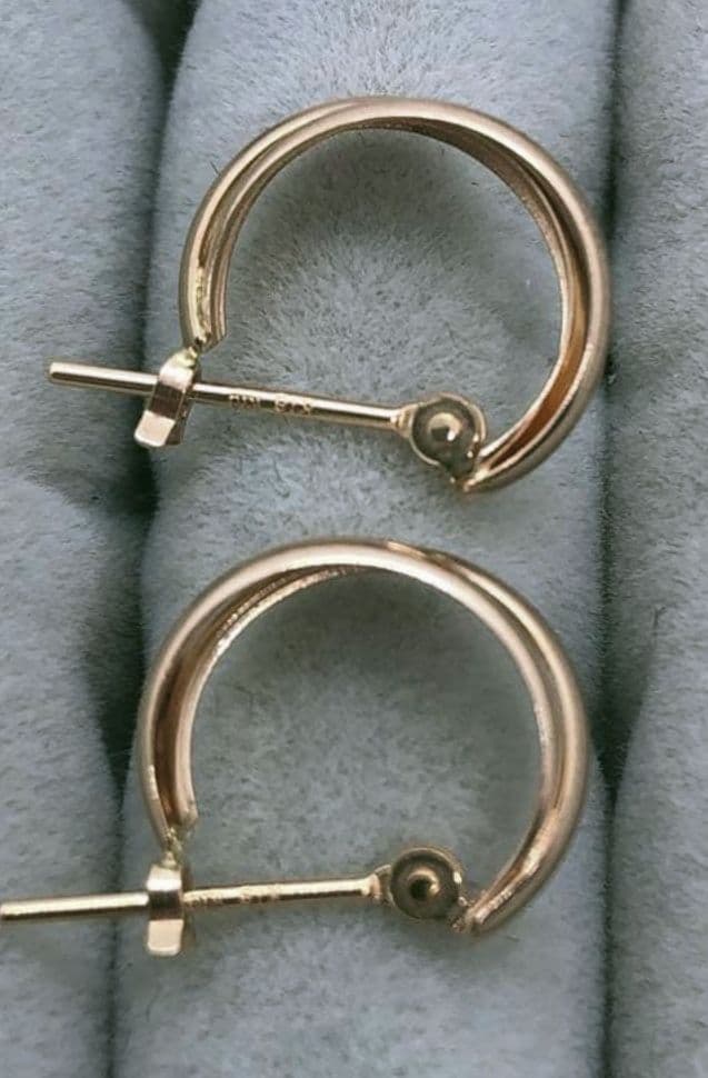 K18 K10 フープピアス