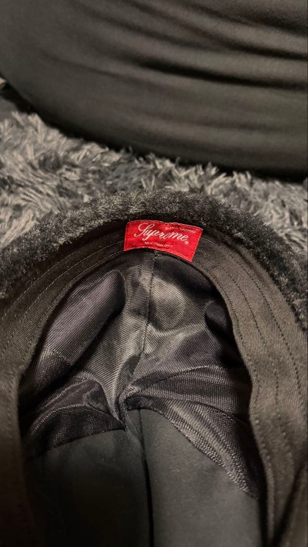 帽子 Supreme Shearling Earflap 6-Panel Black