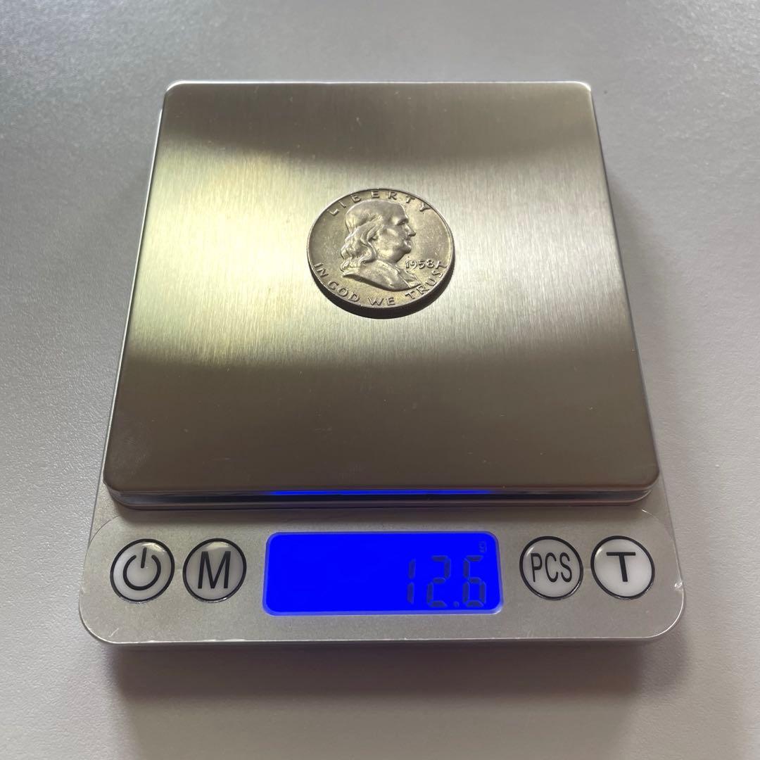 1958年 フランクリン ハーフダラー 銀貨 良品