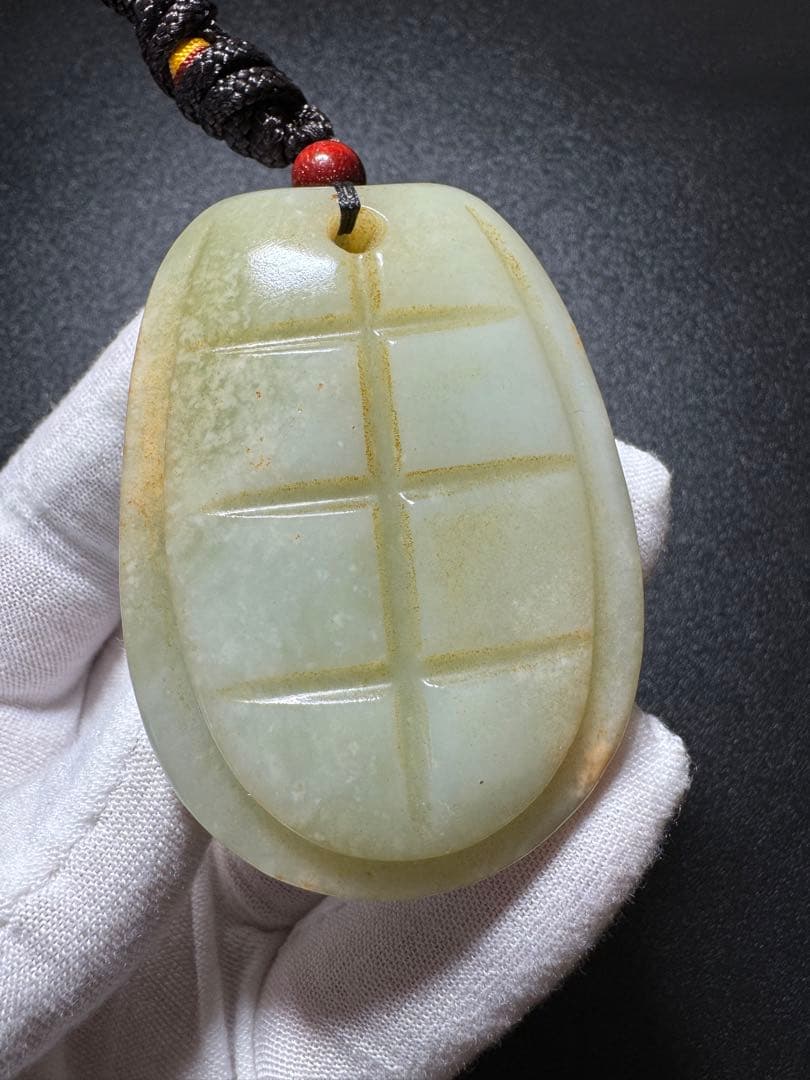 清時代　和田玉 龍亀 彫刻把件 置物 中国伝来 細密雕刻 極細工 掛件 賞物