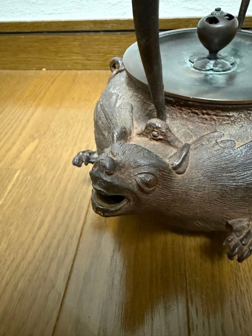 美品！！　分福茶釜　鉄瓶