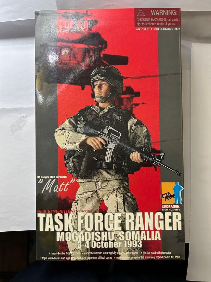映画「ブラックホークダウン」”マット軍曹” 1/6 ミリタリーフィギュア