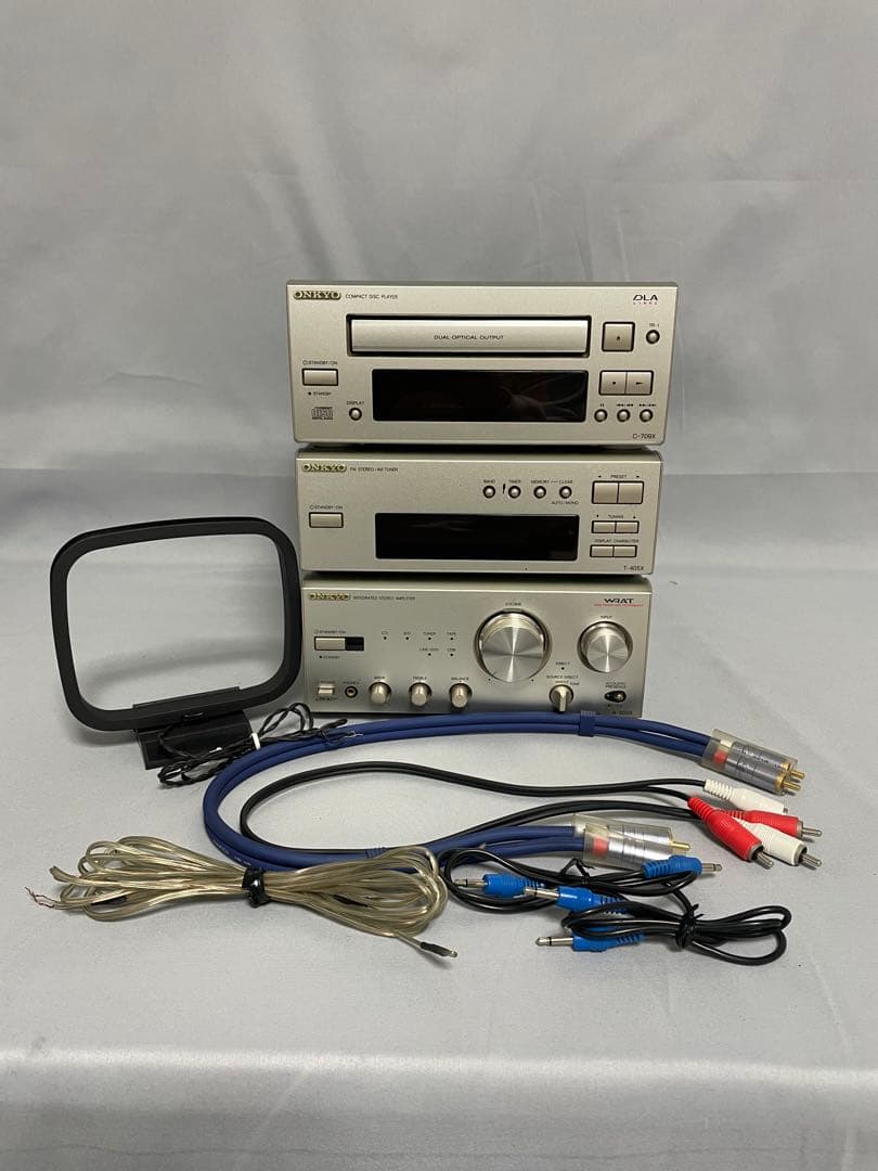 ONKYO プリメインアンプ FM/AMチューナー CDプレーヤー 3点セット