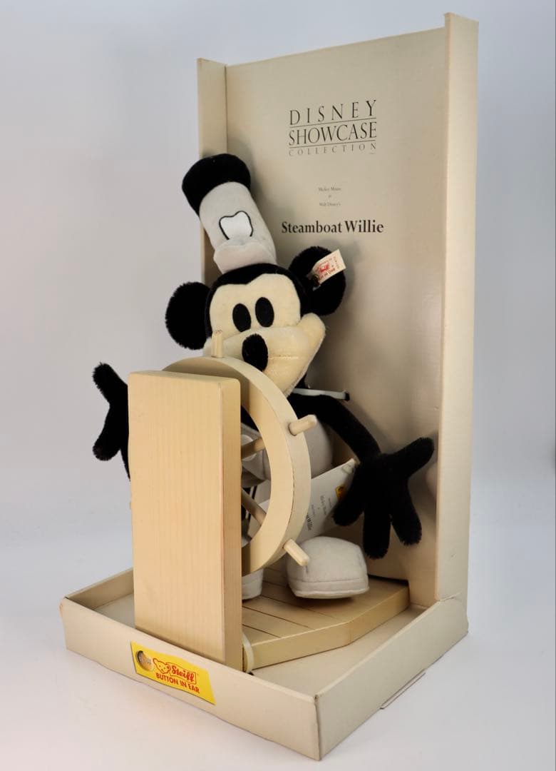 Steamboat Willie ミッキーマウス STEIFFぬいぐるみ