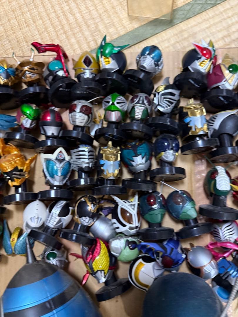 仮面ライダー ヘッドフィギュア 大量まとめ売り