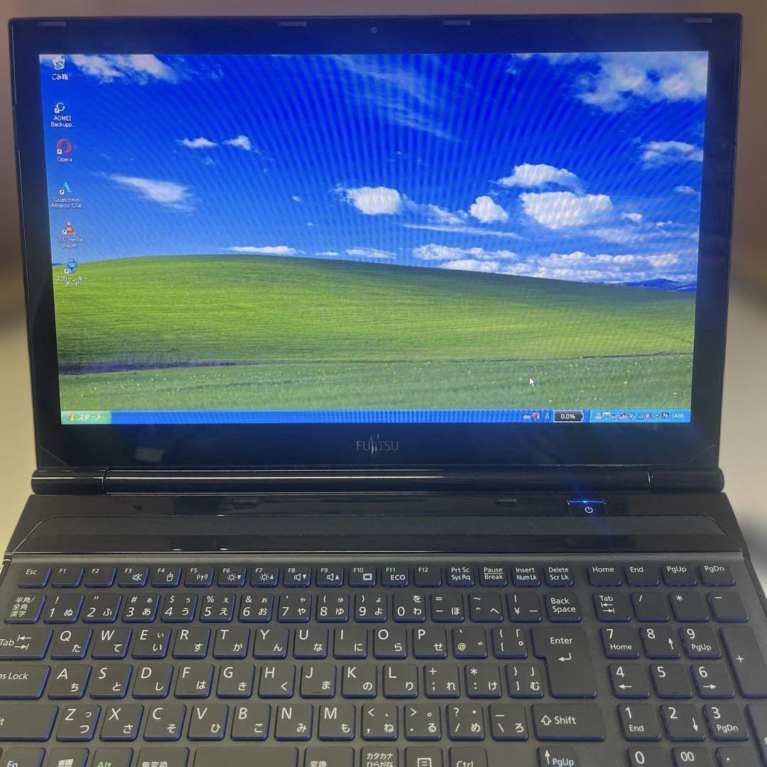 ☆訳有美品☆SSD搭載WindowsXP☆富士通15.6インチPC☆第3世代i7