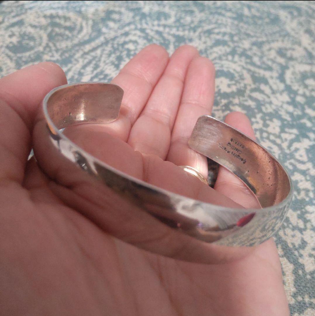 ナバホ族　シルバー バングル ダグラス　エッツィー　925