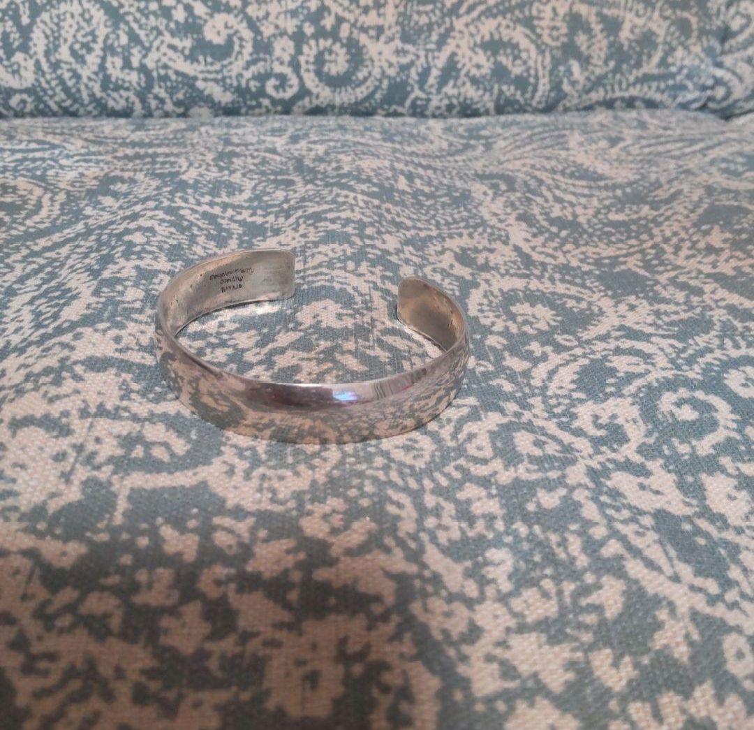 ナバホ族　シルバー バングル ダグラス　エッツィー　925