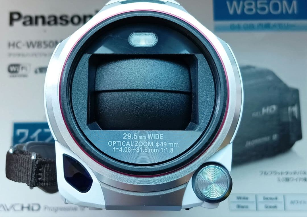【美品、動作確認済み】高性能ビデオカメラ パナソニック HC-W850M-W