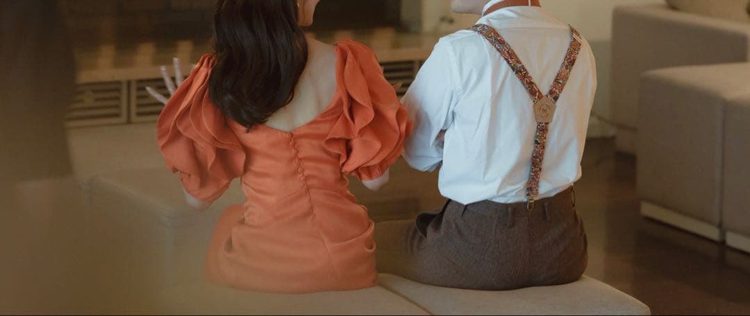 THE URBAN BLANCHE アーバンブランシュ カラードレス　オレンジ