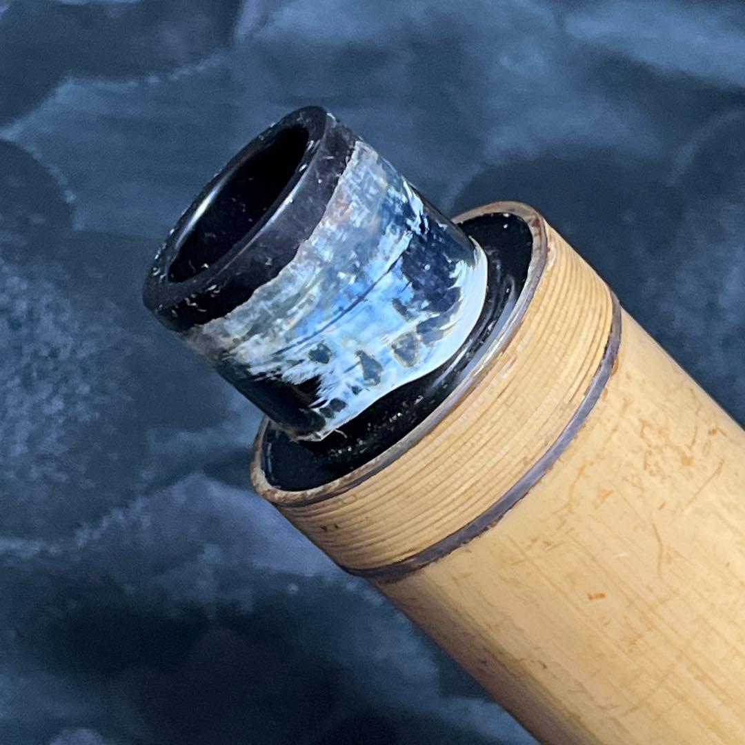 尺八 琴古流 在銘 竹治 2尺1寸管 中継ぎ籐巻き 銀三線 【音出し確認済み】