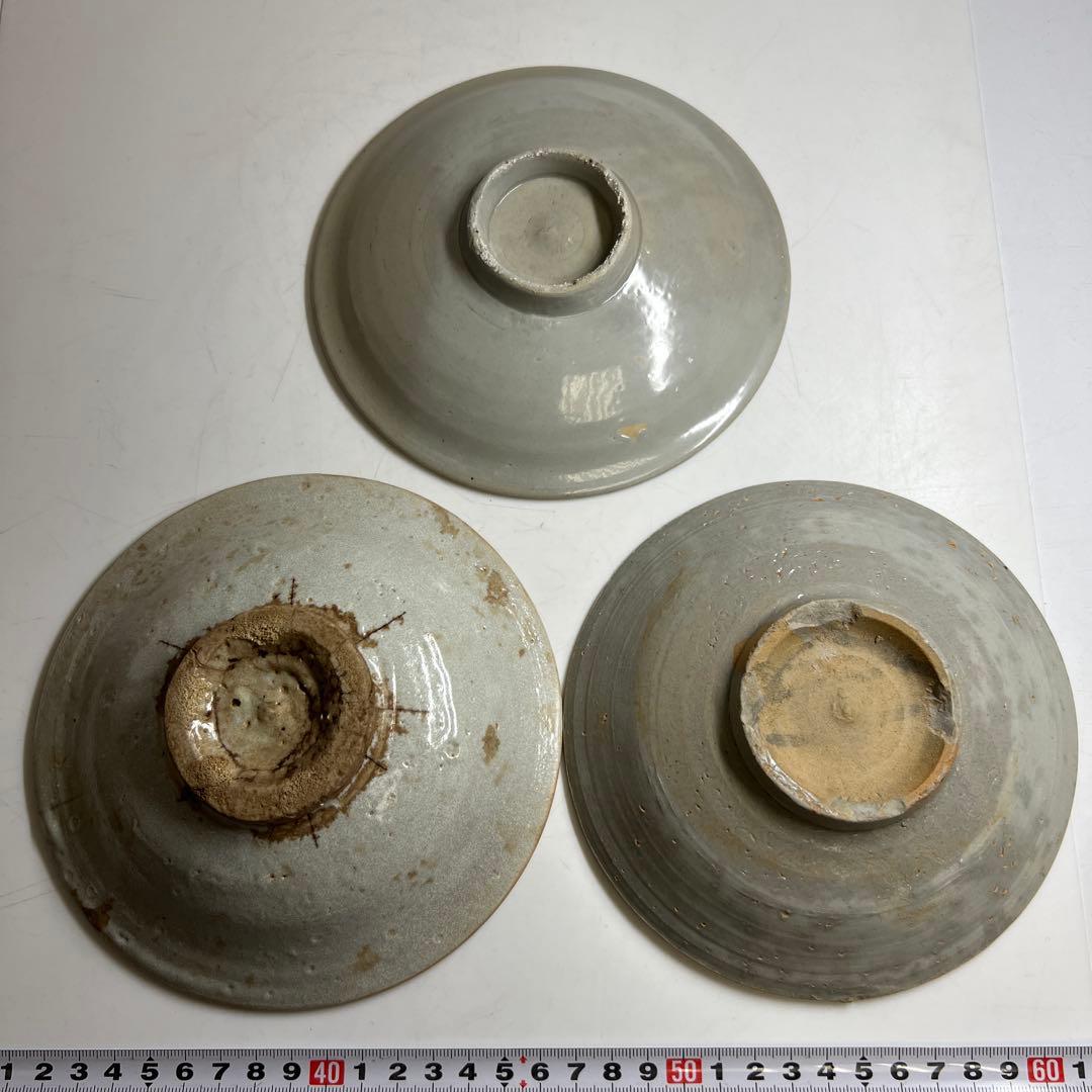 李朝・高麗青磁　16~18世紀　鉢色々10点　東Y7-1226☆2Fトヒサ