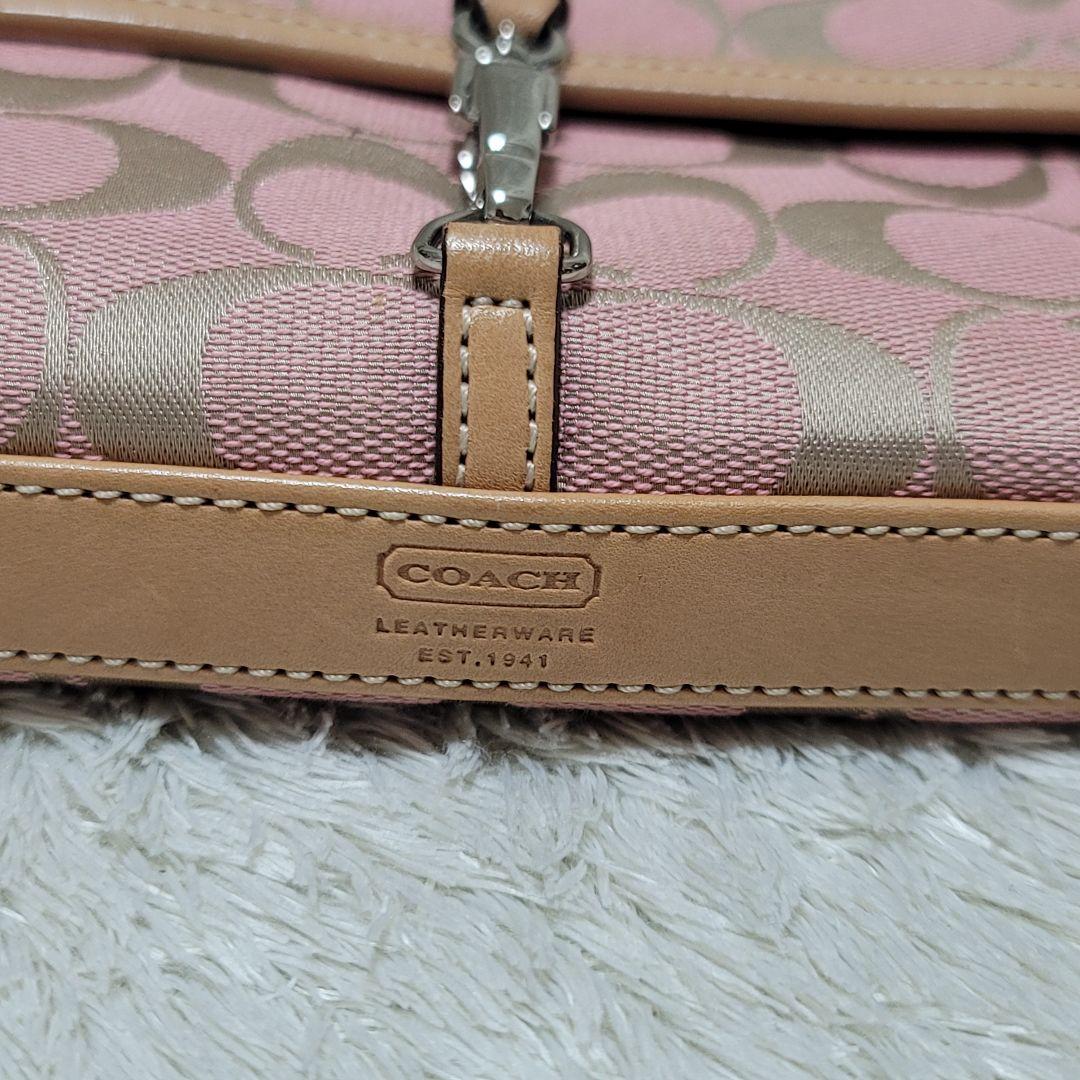 未使用✨コーチ シグネチャー クリップデミ ワンショルダー アクセサリーポーチ