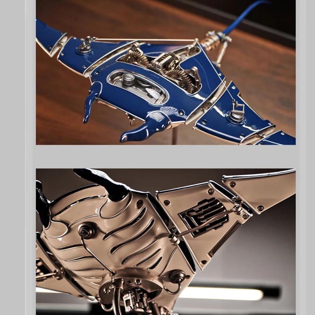 【正規品】スチームパンク メカニカルマンタ 金属ギア可動 組み立て不要