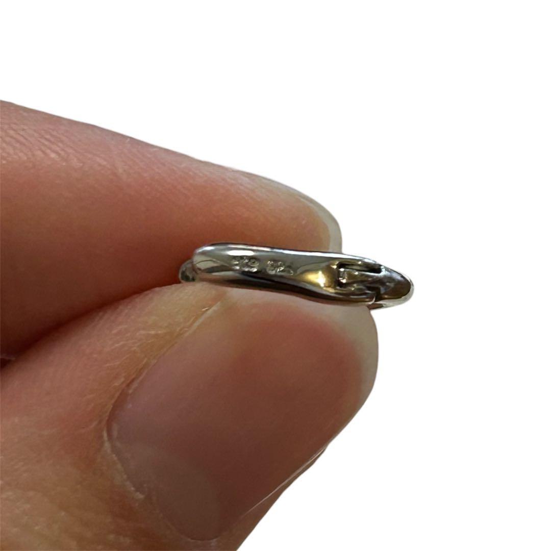 極美品 ete エテ　現行品　チャンキー ハグピアス プラチナム　シルバー925