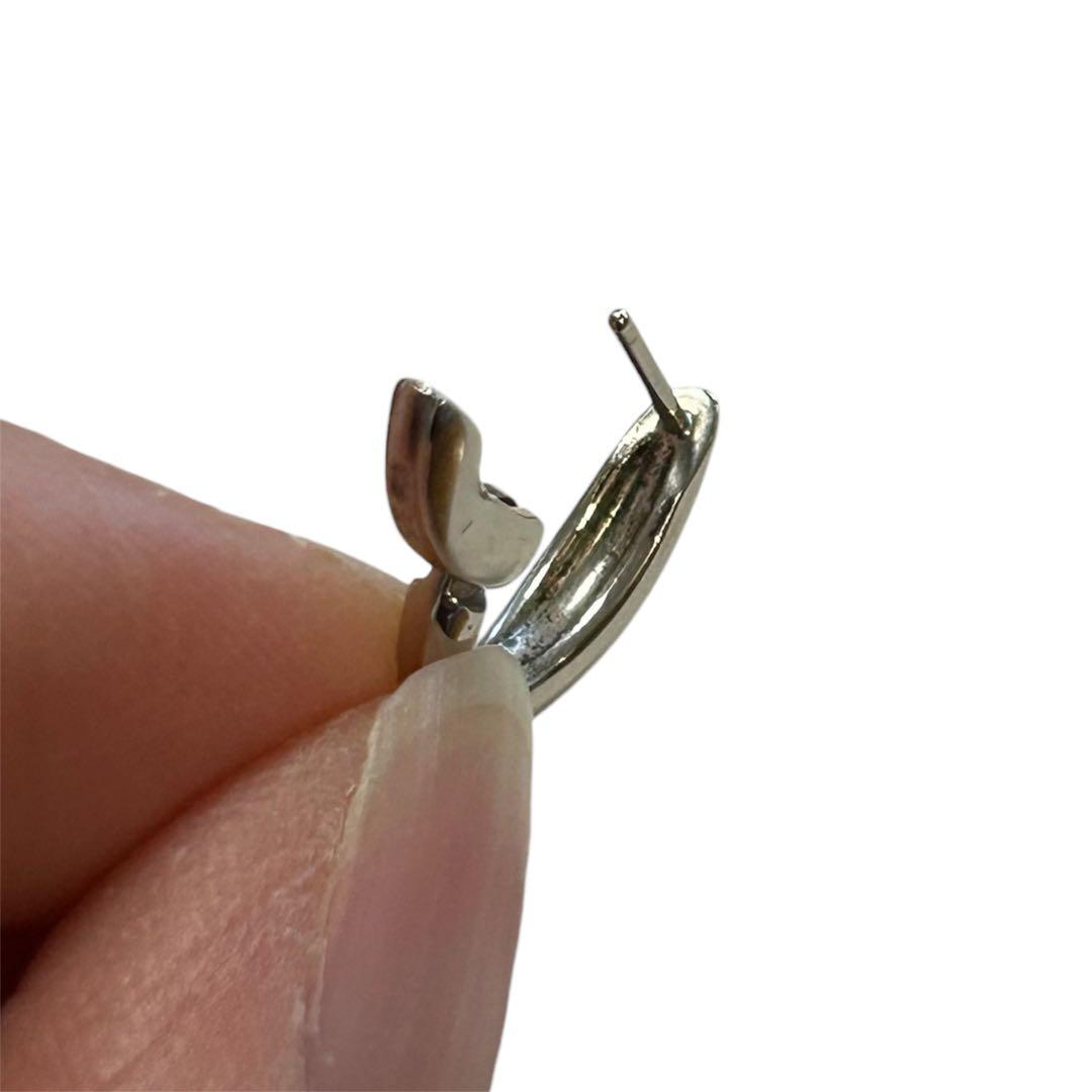 極美品 ete エテ　現行品　チャンキー ハグピアス プラチナム　シルバー925