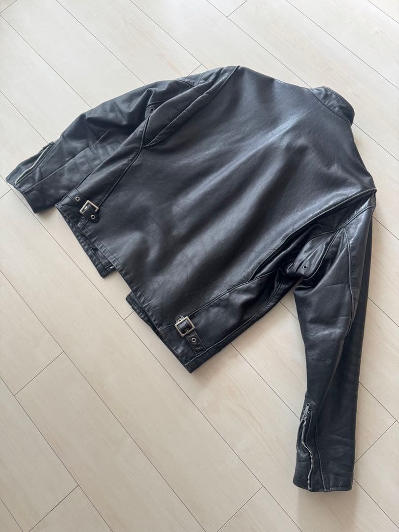 schott レザーシングルライダース 141型 40 【クリーニング済】