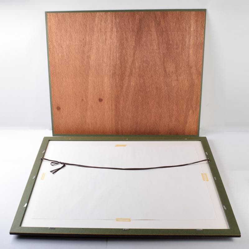 リトグラフ　ベルナール・ビュッフェ作　「小さな海岸」　額装　V　R7913B