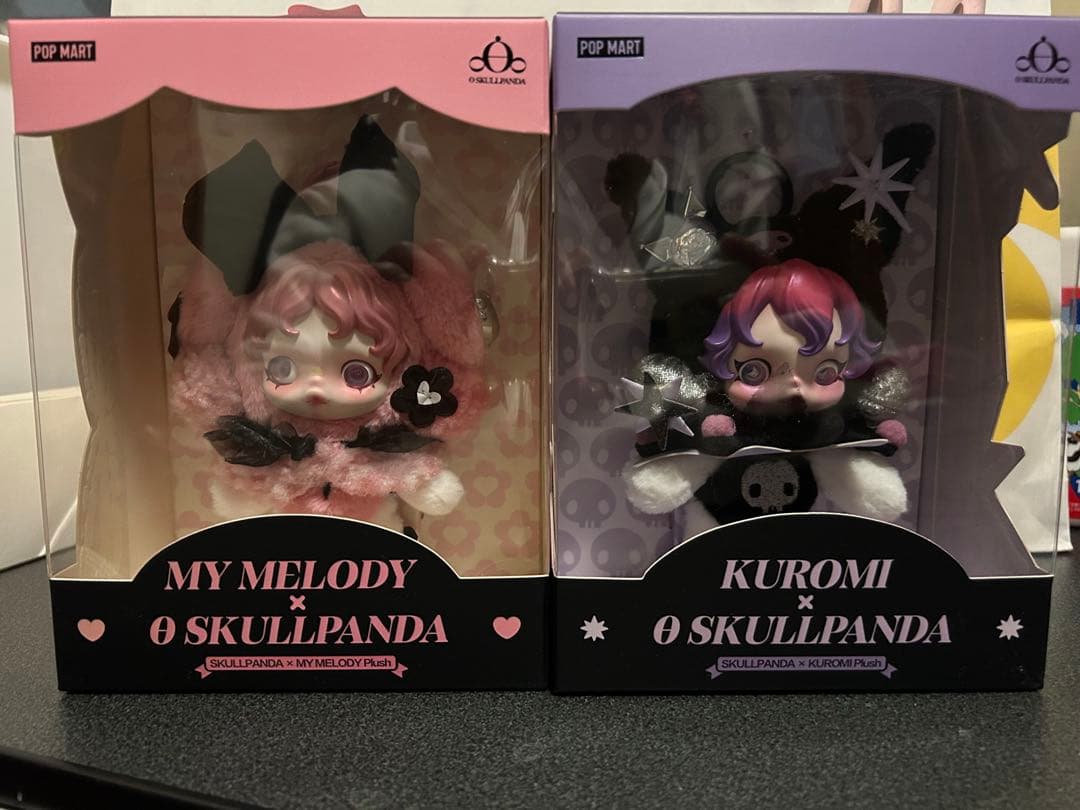 My Melody × Kuromi × SKULLPANDA ぬいぐるみ