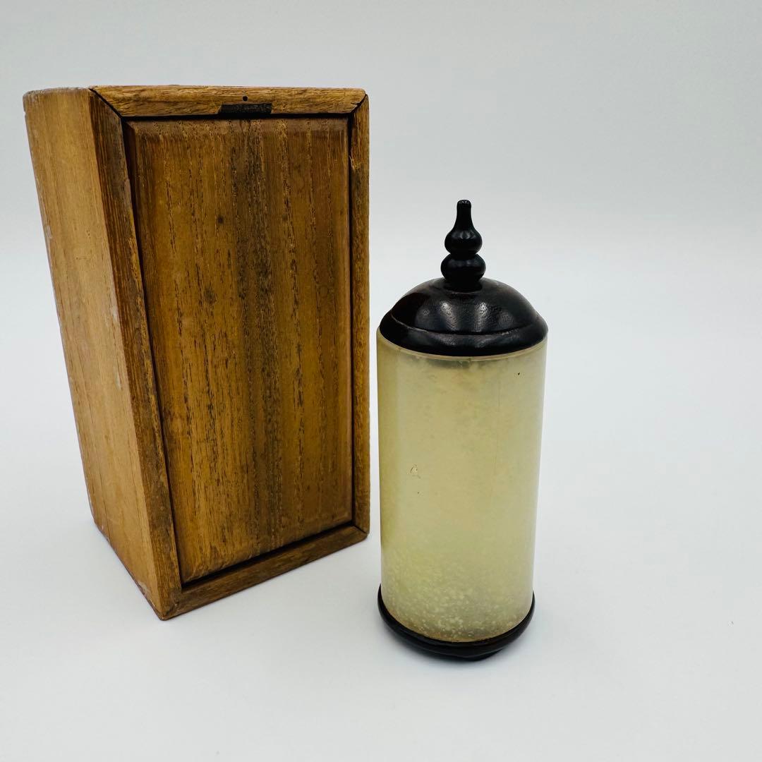 【中国美術　砡　香筒　楊枝入れ　置物　古玩】アンティーク