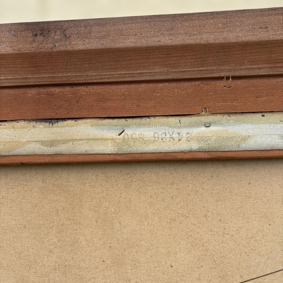 アンティーク　S.Bardot 作　パリ　モンマルトル 風景画　油絵