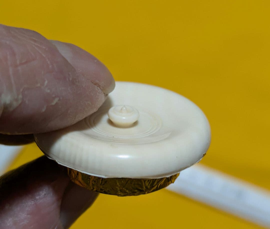 【閉店売り尽し】茶入の蓋 ３個セット（含む虫喰１個）