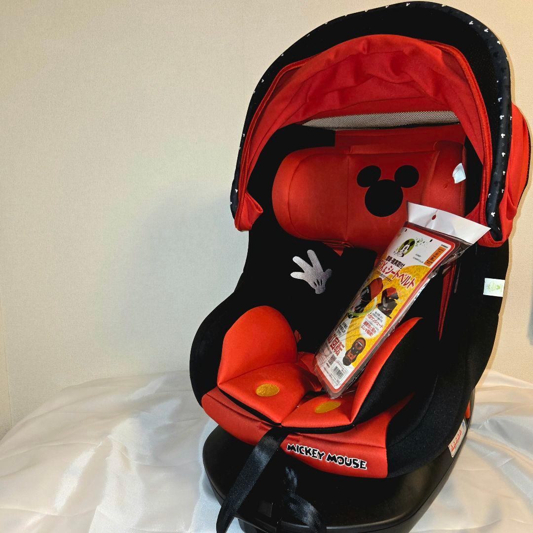 極美品 ターンシート ミッキーマウス チャイルドシート ISOFIX 西松屋限定