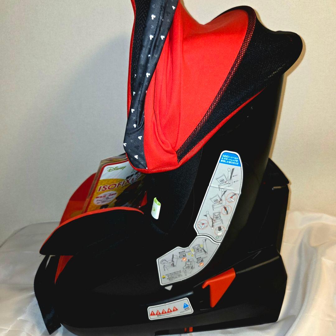 極美品 ターンシート ミッキーマウス チャイルドシート ISOFIX 西松屋限定