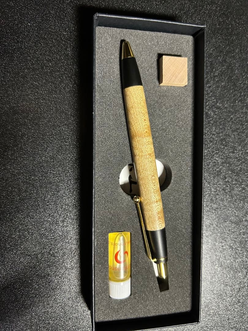 野原工芸　楓　スタンダードボールペン　玉クリップ　ゴールド