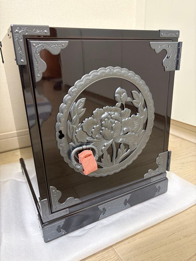 新品未使用　仙台箪笥 牡丹金具 欅産業 船箪笥 小タンス 漆塗り