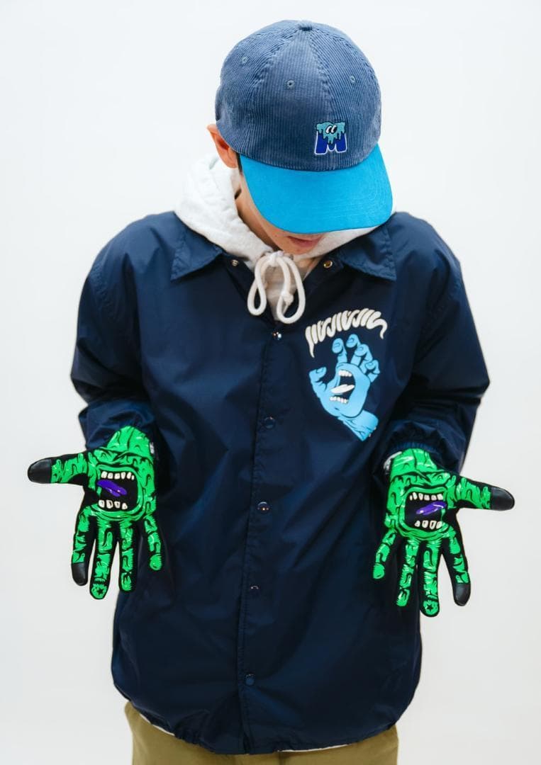 専用　新品　サンタクルーズ x MxMxM スクリーミングハンドグローブ　黒緑