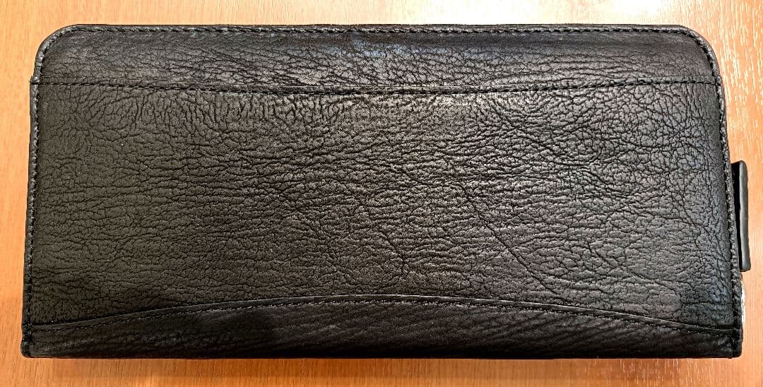い*す様 高級 鮫革（シャークスキン) 長財布 黒