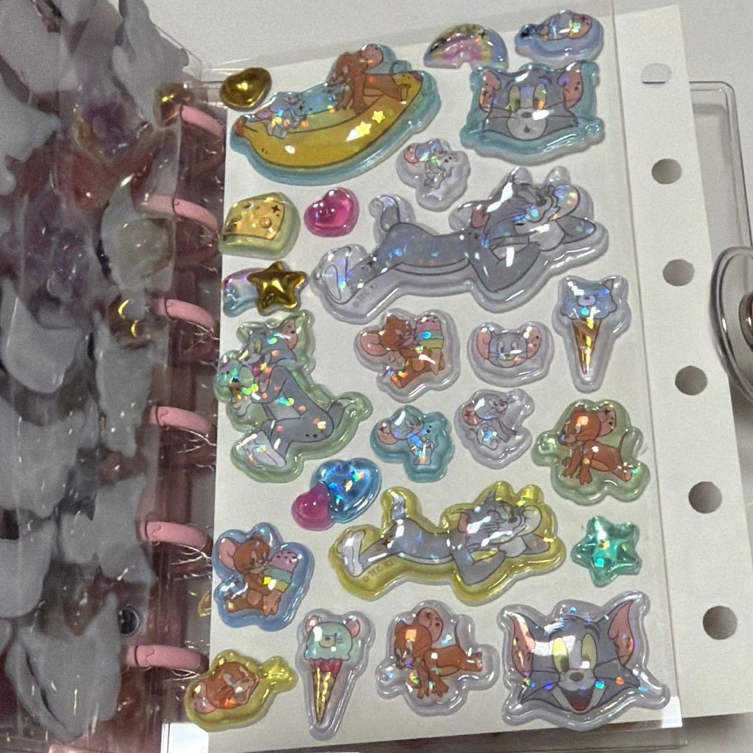 シール帳　完成品　正規品　サンリオ　ちいかわ　トムとジェリー　スンスン