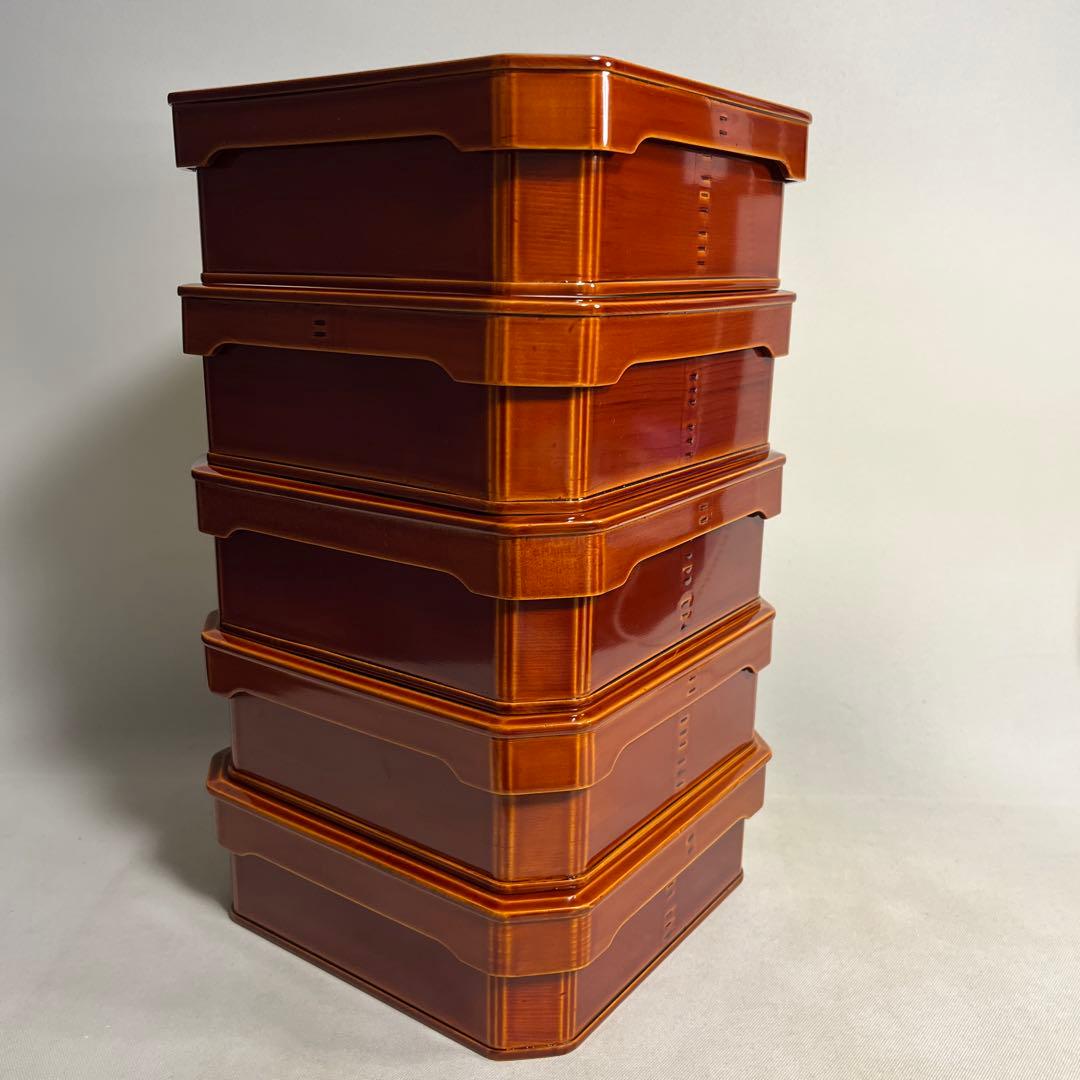 飛騨春慶　大徳寺弁当　縁高重　五客