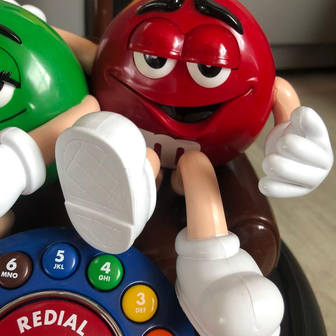 新品箱付きデッドストックアメリカUSA限定ビンテージM&Msフィギュア電話機