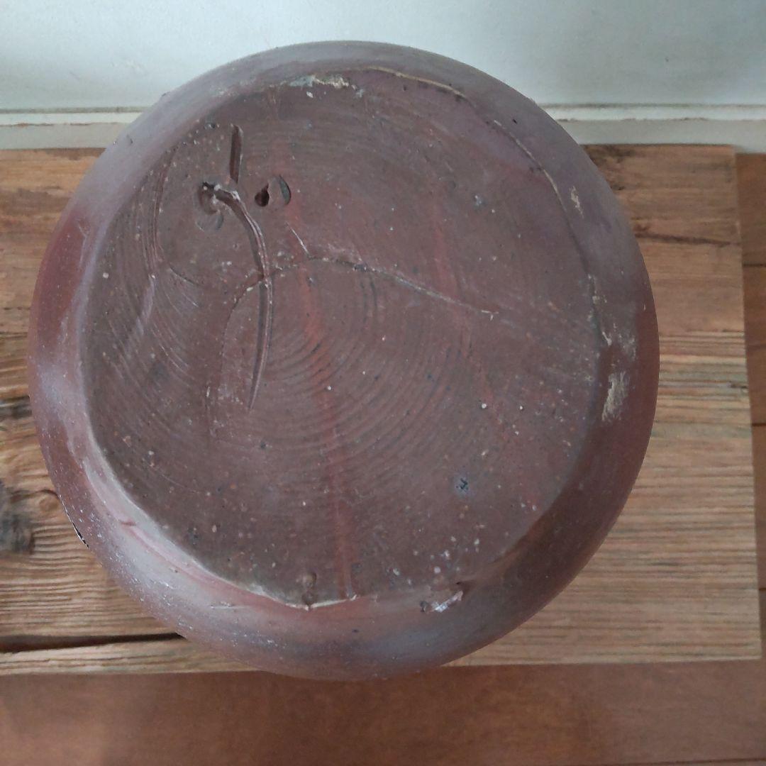 人間国宝、備前焼、藤原啓、松竹梅透花入