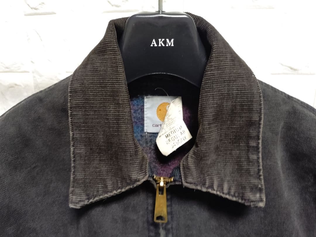 激レア80sUSA製カーハートデトロイトジャケット黒MジョニーデップJ430NX