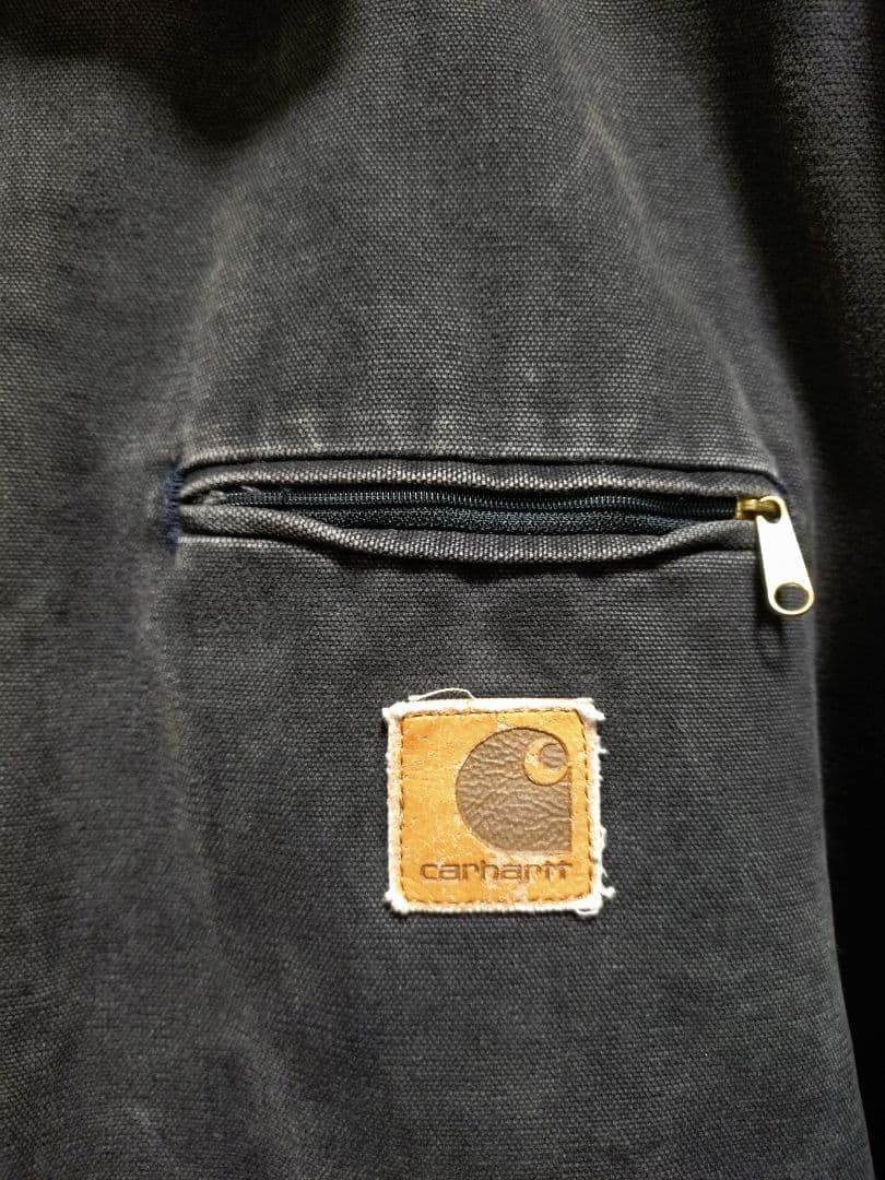 激レア80sUSA製カーハートデトロイトジャケット黒MジョニーデップJ430NX