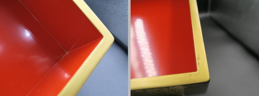 【輪島塗】極上総菊詰沈金 五段重箱 金縁 黒内朱塗 蓋二枚 蓋横菊彫 天然木