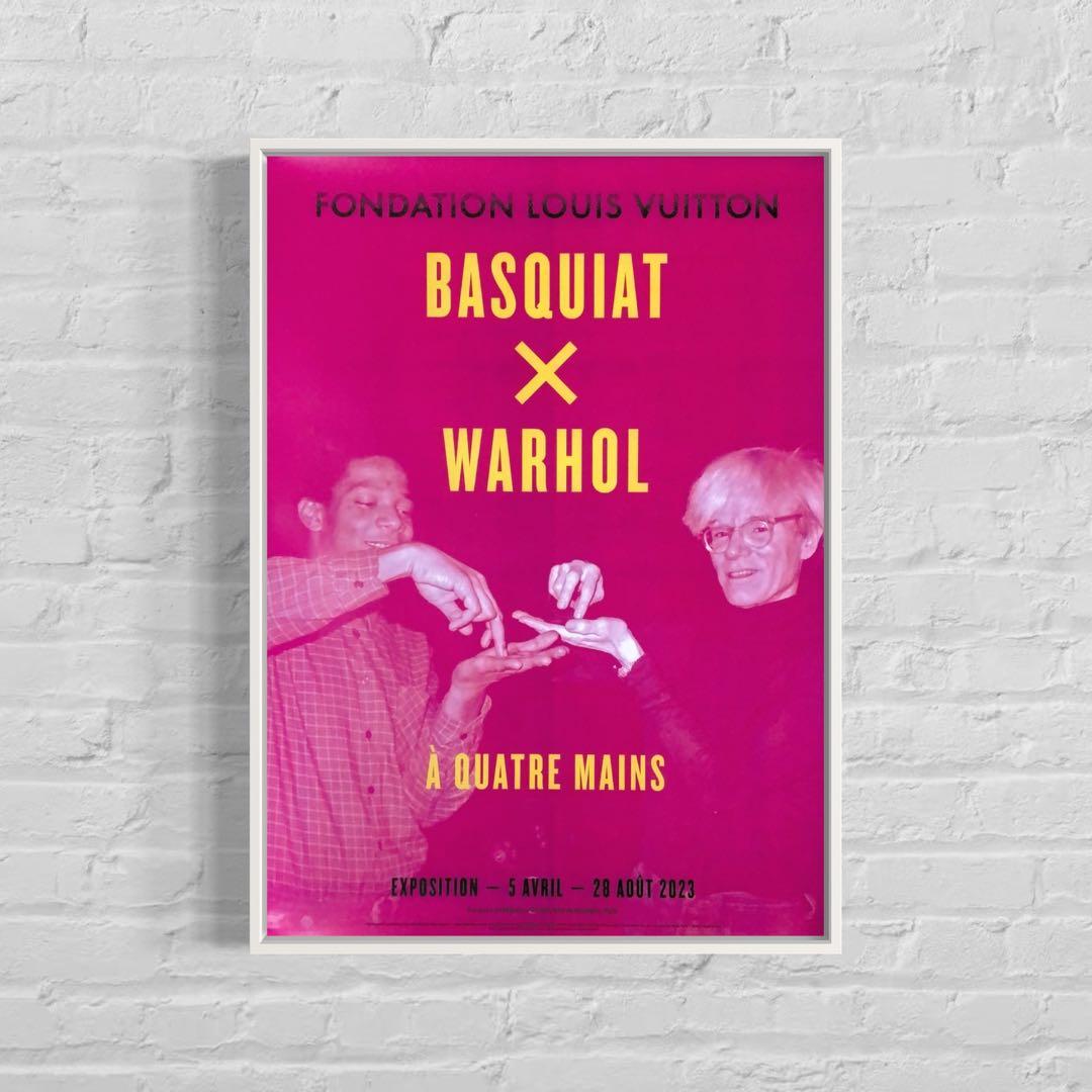 【再入荷1枚のみ】バスキア×ウォーホル　海外ポスター②ルイヴィトン財団　2023