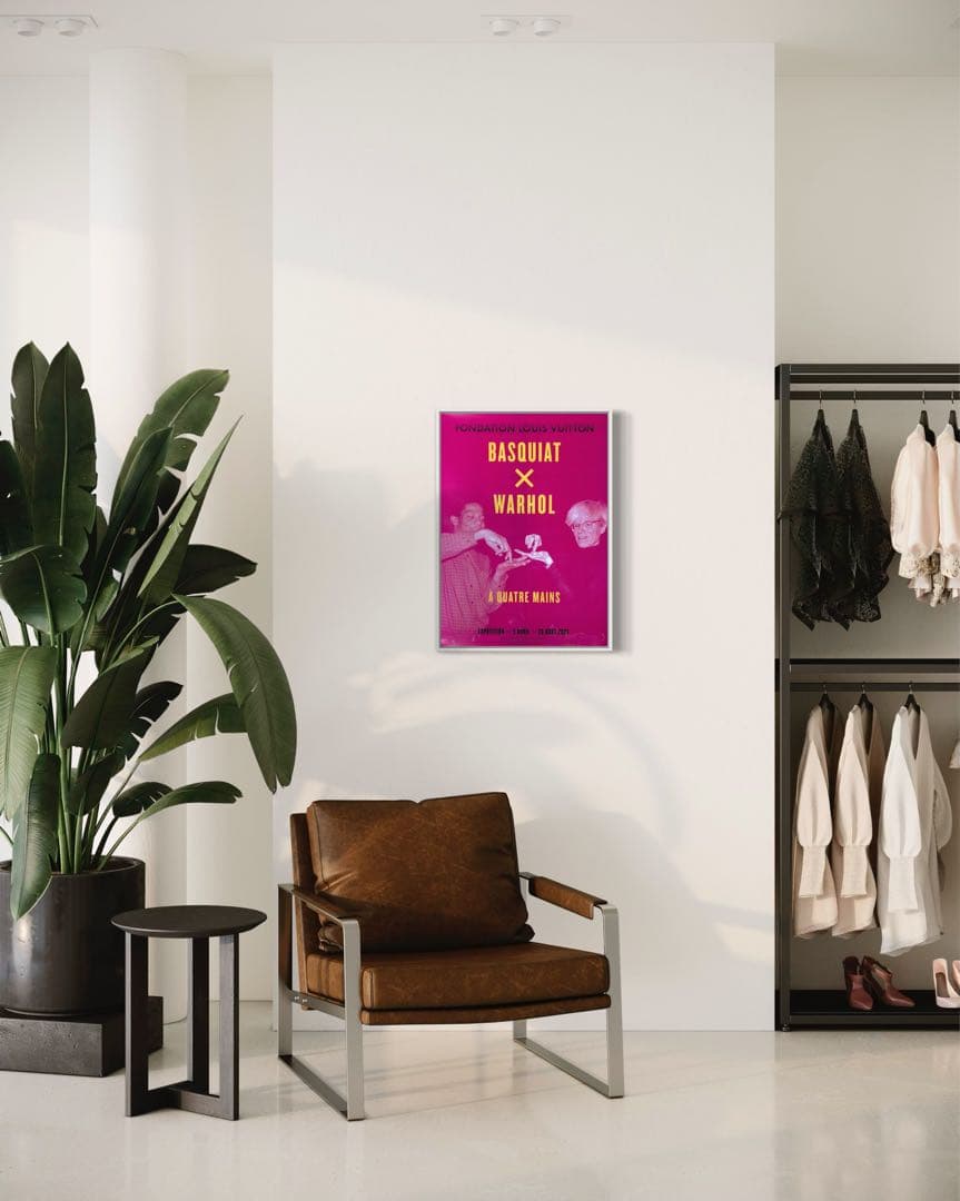 【再入荷1枚のみ】バスキア×ウォーホル　海外ポスター②ルイヴィトン財団　2023