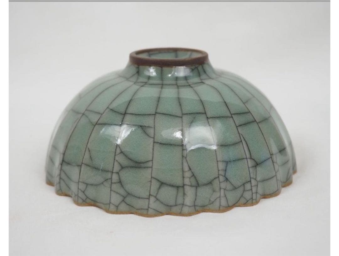 送料無料 歌窯　青磁茶碗　時代物茶道具①